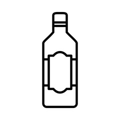 bottle of liquor icon, line style