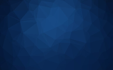 Dark BLUE vector abstract mosaic background.