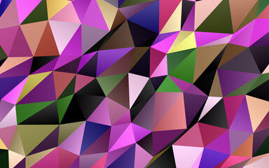 Obraz premium Light Multicolor, Rainbow vector low poly layout.