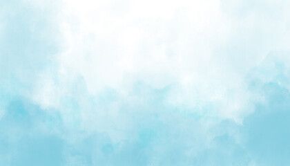 Obraz na płótnie Canvas Abstract Bluesky Water color background, Illustration, texture for design