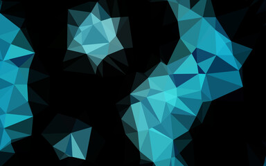 Light BLUE vector abstract mosaic background.