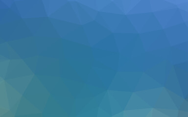Fototapeta premium Light BLUE vector polygonal background.