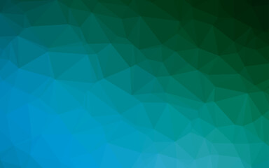 Fototapeta na wymiar Light Blue, Green vector abstract polygonal cover.