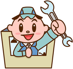 スパナを持つ便利屋さん