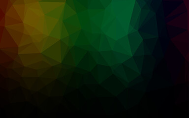 Obraz premium Dark Multicolor, Rainbow vector abstract polygonal texture.