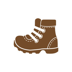 Camping icon vector, shoes illustration
