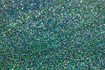 Blue and Green glitter holographic background