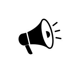 Megaphone icon vector logo design template