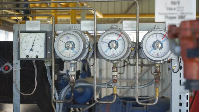 High pressure gas export compressor station.