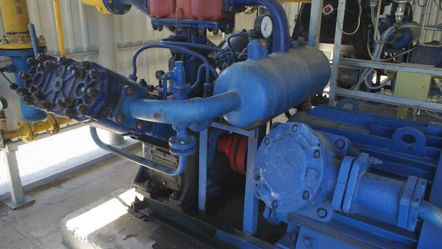 High pressure gas export compressor station.