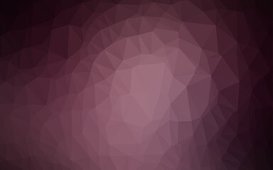 Fototapeta premium Dark Pink vector triangle mosaic texture.