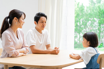 Fototapeta premium アジア人 親子 ポートレート