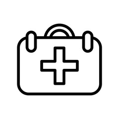 medical kit line style icon