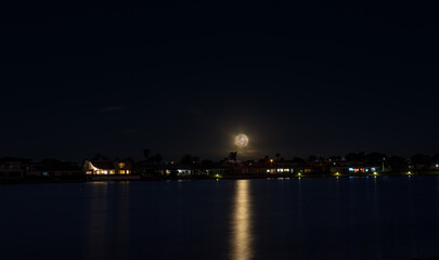 Full Moon at West Lakes Adelaide