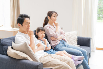 アジア人　親子　ポートレート