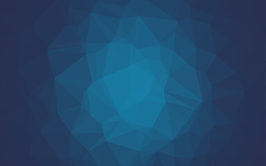 Fototapeta premium Dark BLUE vector triangle mosaic template.