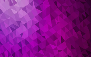 Fototapeta premium Dark Purple vector abstract polygonal layout.