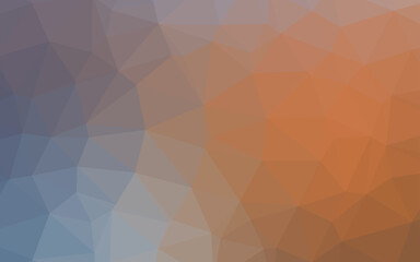 Light Blue, Yellow vector abstract polygonal cover.