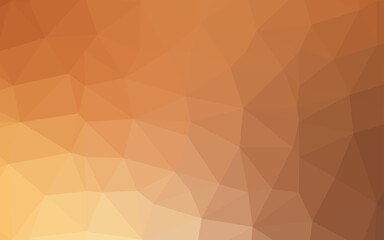 Light Orange vector polygonal pattern.