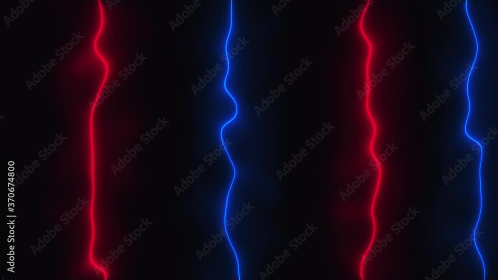 Poster abstract dark backdrop with neon vertical lines, computer generated. 3d render