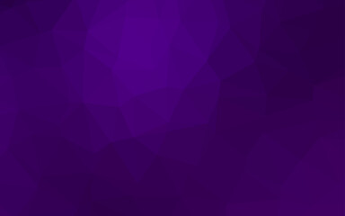 Obraz premium Dark Purple vector blurry triangle template.