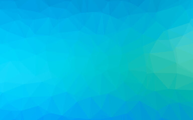 Light Blue, Green vector blurry triangle template.