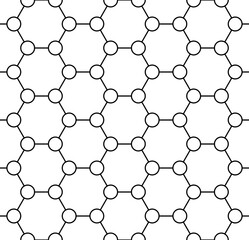 Technical honeycomb seamless pattern