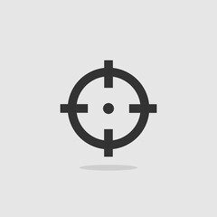 Vector Simple Isolated Crosshair Icon