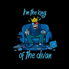 Fototapeta na wymiar king of the divan