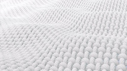 Close-up fabric fiber in underwater. fiber with spiral surface with bubble air floating up. and the Surface is a waves. - Powered by Adobe