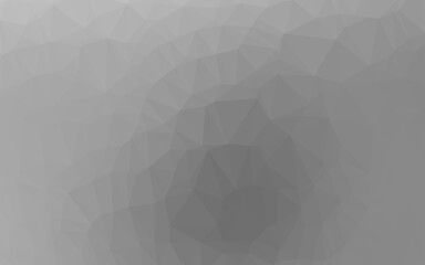 Light Silver, Gray vector shining triangular pattern.