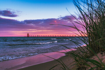 Sunrise on Lake Michigan