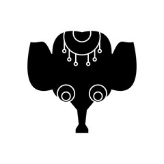 navratri Ganesh Chaturthi silhouette style icon