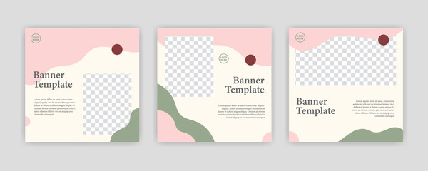 Modern Social Media banner template can be edited. Anyone can use this design easily. Promotional web banners for social media. Elegant sale and discount promo - Vector.