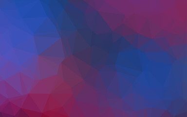 Obraz premium Dark Blue, Red vector low poly cover.