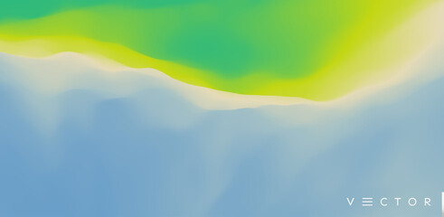 Obraz premium Abstract background with dynamic effect. Creative design with vibrant gradients. 3D vector Illustration.