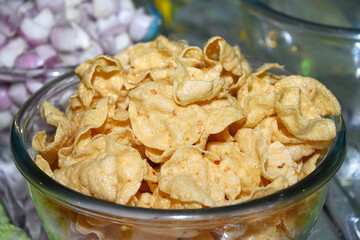 Tasty Indian Handmade Papad in wedding event
