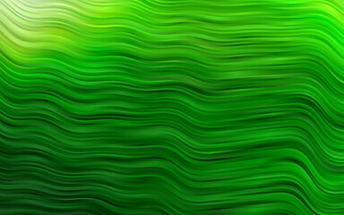 Light Green vector template with bent ribbons.