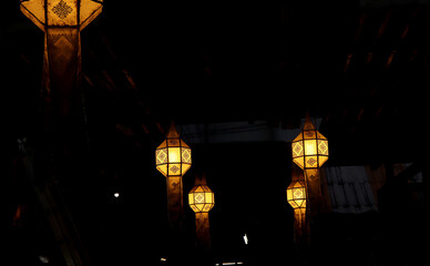 night lights in the city