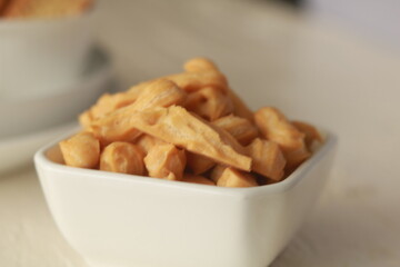 Assorted nice biscuits on the table.