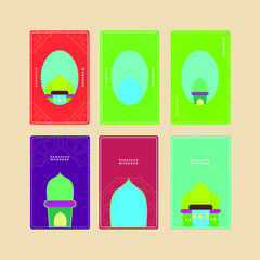 Ramadhan Greeting Cards Design can be used for envelope design pattern