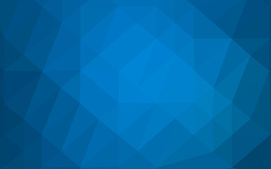 Light BLUE vector shining triangular pattern.