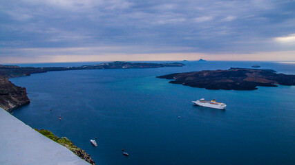 
Santorini island, varied landscapes, of the island.