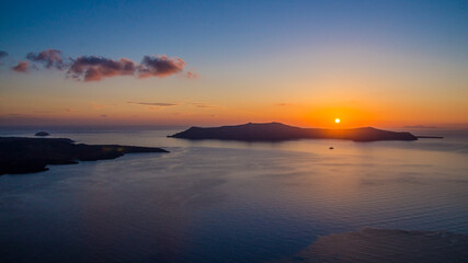 Santorini island, varied landscapes, island, Sunset.