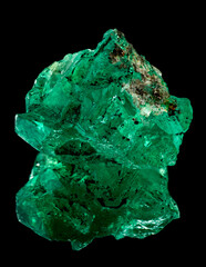 emerald crystals natural gemstone for jewelry , rough raw stone mineral © photoworld