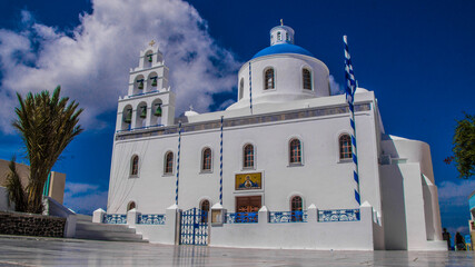 Santorini island, varied landscapes, of the island.
