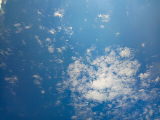 Fototapeta na wymiar Sky and white clouds As natural background
