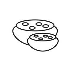 navratri malai kofta line style icon