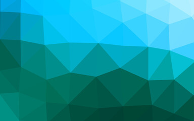 Light Blue, Green vector polygon abstract background.