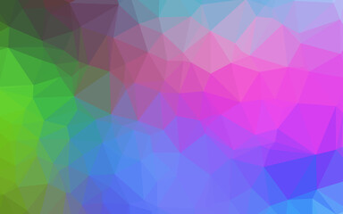 Obraz premium Light Multicolor, Rainbow vector polygonal background.